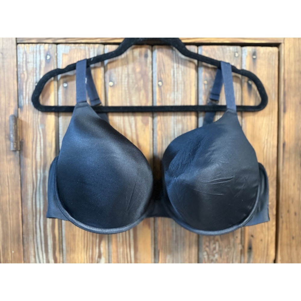 Curvy Studio T Shirt Bra Size 42DDD Black Everyday Smoothing Light Padding NWT